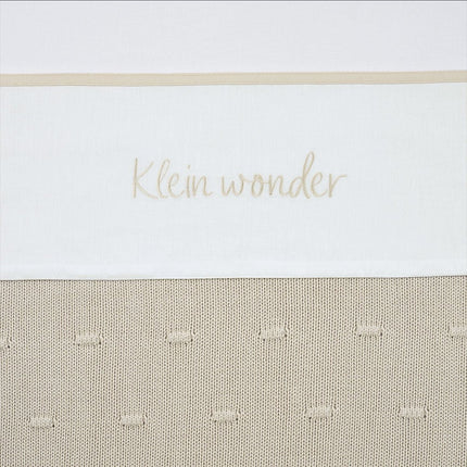 Wieglaken Klein Wonder - soft sand - 75x100cm - 0.3 TOG - Babywinkel - 4054703696219