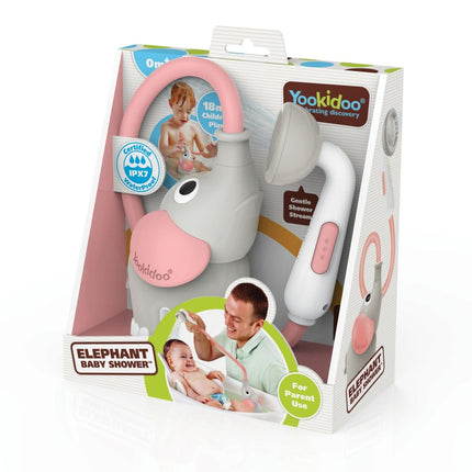 Yookidoo Badspeelgoed Olfiant Douche Roze koop je bij Babywinkel