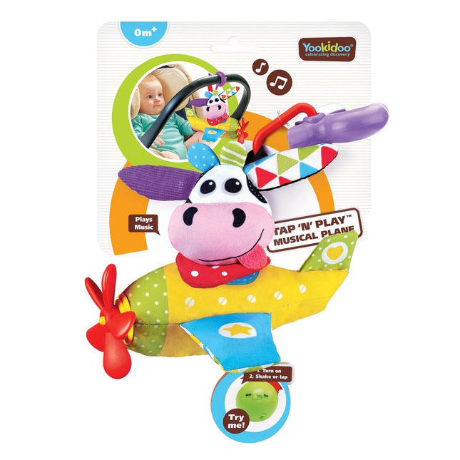 Yookidoo Hangspeeltje Vliegtuig Met Koe koop je bij Babywinkel