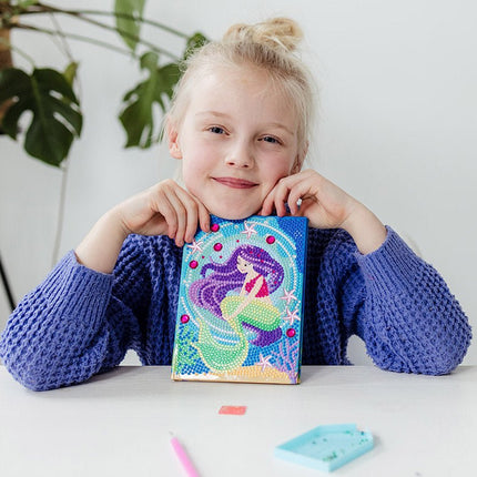 Zeemeermin Knutselset Diamond Painting Notitieboek - Babywinkel - 8714274079731