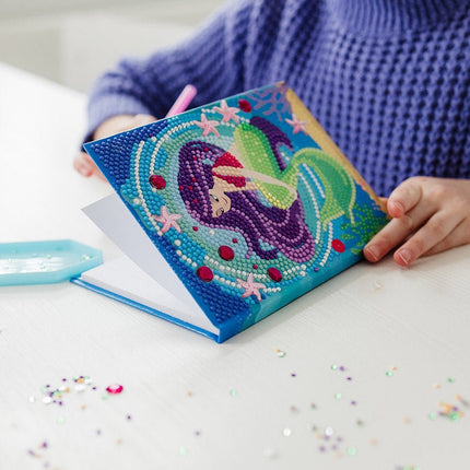Zeemeermin Knutselset Diamond Painting Notitieboek - Babywinkel - 8714274079731