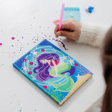 Zeemeermin Knutselset Diamond Painting Notitieboek - Babywinkel - 8714274079731