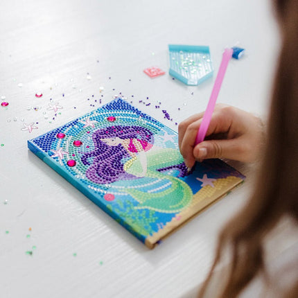 Zeemeermin Knutselset Diamond Painting Notitieboek - Babywinkel - 8714274079731