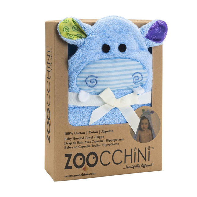 Zoocchini Badjas Baby Henry The Hippo Katoen - Zoocchini - Babywinkel - 854892005526